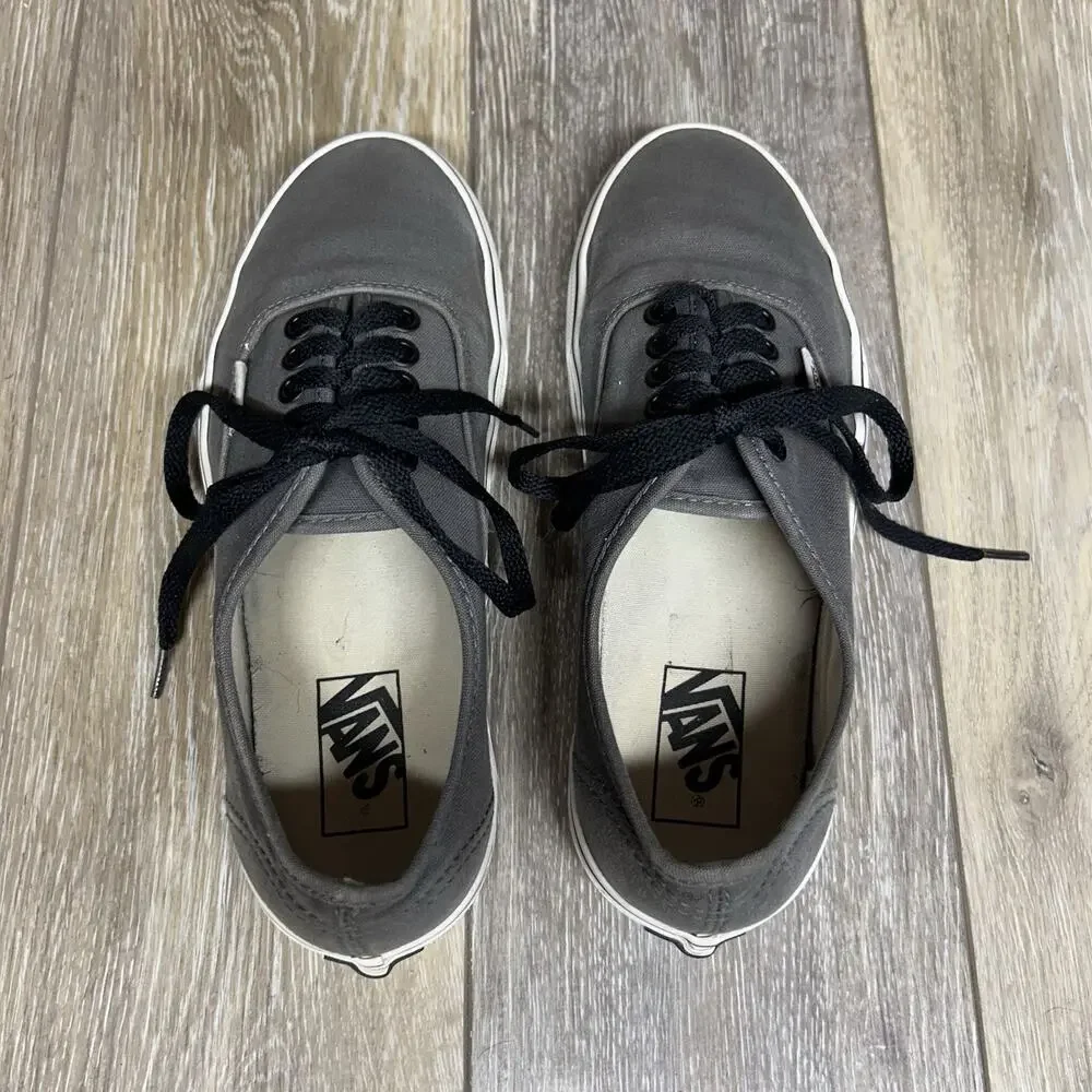 Vans US Size M 7 / W 8.5 Low Top Gray Lace Up Skateboard Sneaker Shoes